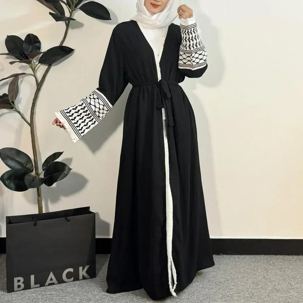 Geborduurde Kwastjes Keffiyeh Abaya